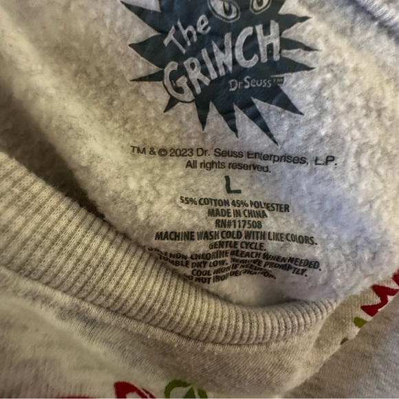 GRINCH Christmas Holiday Crewneck Sweatshirt - Picture 3 of 3